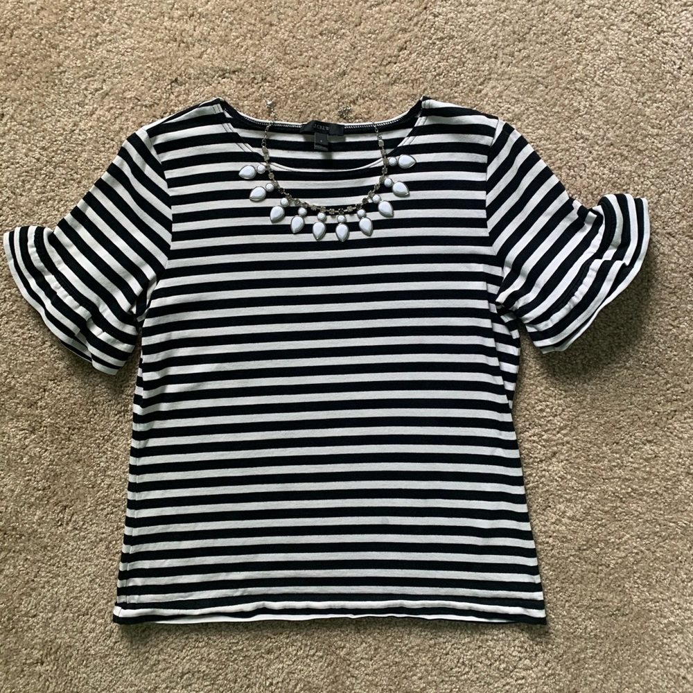 LAST CHANCE! J.Crew Ruffle Sleeve Top